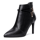 Bota Estilete Elegante de Couro PU