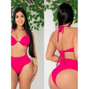 Biquini Hot Pants Cintura Alta com Bojo