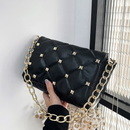 Bolsa de Ombro Moda Corrente Acolchoado Garras Design de Luxo