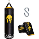PANCADA TROIA PRÓ 120X100-ST12 + LUVA Sacos de Boxe Dumbbell pares Lb haltere par Ginásio barbell pad Uretano haltere lbs Lb haltere