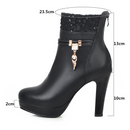 Bota Feminina Até o Tornozelo Design Fachion