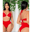 Biquini Hot Pants Cintura Alta com Bojo