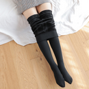 Calça Leggings de inverno para mulheres, veludo de cor sólida, cintura alta