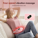 Cinto de aquecimento vibratório para massagem elétrica para o alívio da cólica menstrual