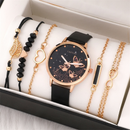 Relógio Feminino Borboleta Elegante com Pulseiras Personalizadas