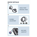 Lenovo XT80 Sports Wireless Headphones LED Power Display