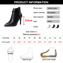 Bota Estilete Elegante de Couro PU