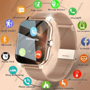 SmartWatch Dourado Design Elegante + Pulseira