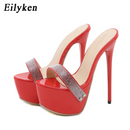 Salto auto artesanal feminino plataforma estilingue - EILYKEN