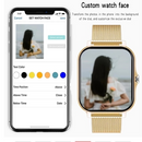 SmartWatch Dourado Design Elegante + Pulseira