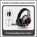 ONIKUMA K19 Gaming Headset Fones de ouvido Fones de ouvido estéreo com cancelamento de ruído e microfone