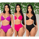 Biquini Hot Pants Cintura Alta com Bojo