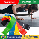 Kit 5 Faixas Elásticas Para Exercícios Multifuncional Yoga Fisioterapia e Treino Academia