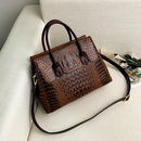 Bolsa Sacola de Luxo Designer Crocodilo Retro