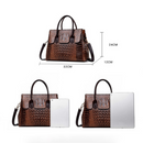 Bolsa Sacola de Luxo Designer Crocodilo Retro