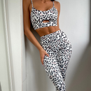 Conjuntos Fitness Leopardo Print Yoga