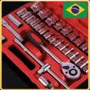 Kit Completo de Ferramentas com Chave de Soquete - 46 Peças, Alta Qualidade e Durabilidade