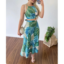 Saia Longa + Conjunto Sexy sem Mangas - FLAVIA