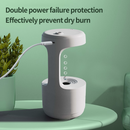 Umidificador de ar de gota de água 800ml difusor antigravidade USB luz noturna