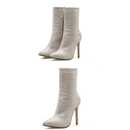 Bota de Salto Alto de Zip Toe Sexy