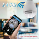 Câmera Lâmpada Ip Espiã Panorâmica 360° V380 Wi-fi