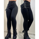 Calça Magra Lápis Casual Sexy Design com Cintos