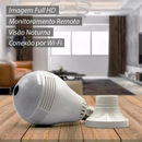 Câmera Lâmpada Ip Espiã Panorâmica 360° V380 Wi-fi