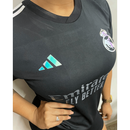 CAMISETA PREMIUM FEMININA DO REAL MADRID BLACK 2025