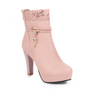 Bota Feminina Até o Tornozelo Design Fachion