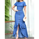 Vestido de Jeans Maxi Denim - TAMARA
