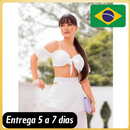 Conjunto de Saia Longa de Chiffon Cropeed - ANNA
