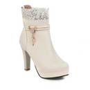 Bota Feminina Até o Tornozelo Design Fachion