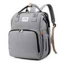 Mochila Cama Portátil (5 in 1)  Perfeita para Viajar com seu Bebê + Carregador Portátil + Garrafa de leite.