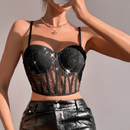 Cropped Sexy com Lantejoulas - YOLANDA