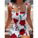 Vestido Verão Feminino Sexy Flores - ROSA