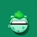 Capa pokémon para apple airpods 1 2 3 airpod pro 3d bulbasaur chaveiro sem fio fone de ouvido bluetooth capa de silicone