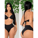 Biquini Hot Pants Cintura Alta com Bojo