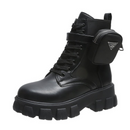 Bota Feminina Plataformas Oxford com Designes Incríveis e Bolsas Laterais