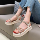 Papetes Femininas Moda Clássico Retro Brilhante 2024