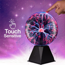 Luminária de Bola Plasma Mágica Led atmosfera luz noturna toque controle som vidro plasma luz decoração do quarto