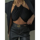 Cropped Cryptographic com Corrente - LIANE