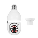 Lâmpada câmera de visão noturna 4x zoom digital 5g wifi e27 vigilância