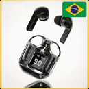 Fone de Ouvido Lenovo Super Air 31 Bluetooth 5.3 com Display Digital.