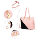 Conjunto de 4 Pcs Bolsa de Ombro + Bolsa Sacola + Carteira + Porta Cartão