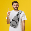 Bolsa Unissex Elegante de Pátio com USB