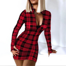 Vestido Estampado de Manga Longa - FLAVIA