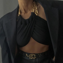 Cropped Cryptographic com Corrente - LIANE