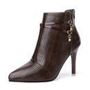 Bota Estilete Elegante de Couro PU