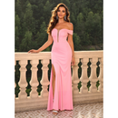 Vestido de Festa Longo Espartilho Fenda Alta - DANIELA