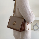 Bolsa de Ombro Abelha Retro de Alta Qualidade com Designer em Couro
